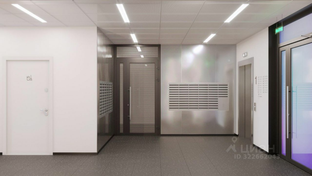 Студия 25.24 м2, 2-й этаж