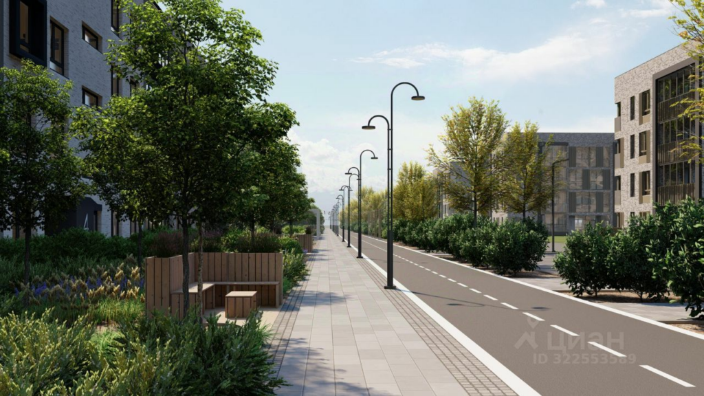 1-комнатная квартира 29.55 м2, 2-й этаж